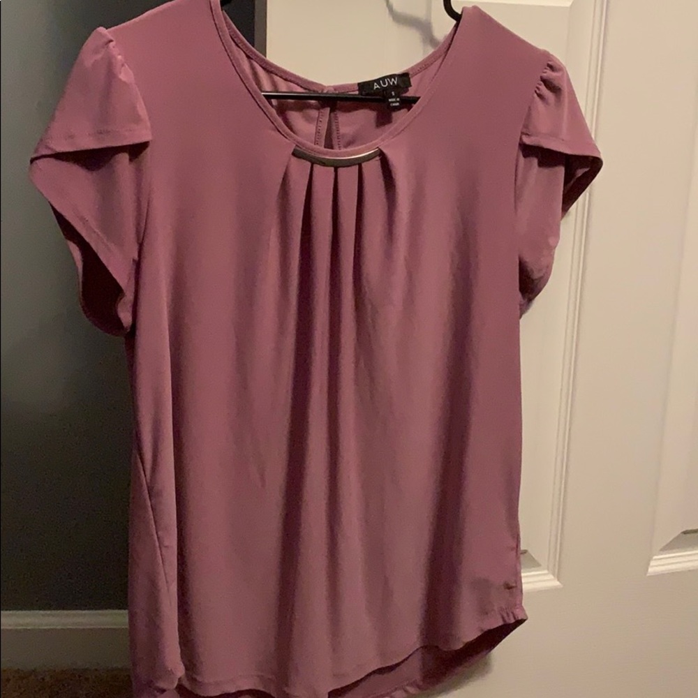 Fuchsia/ purplish business casual tee